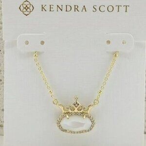 💎Kendra Scott Ivory Princess Gold Short Pendant Necklace🎀
